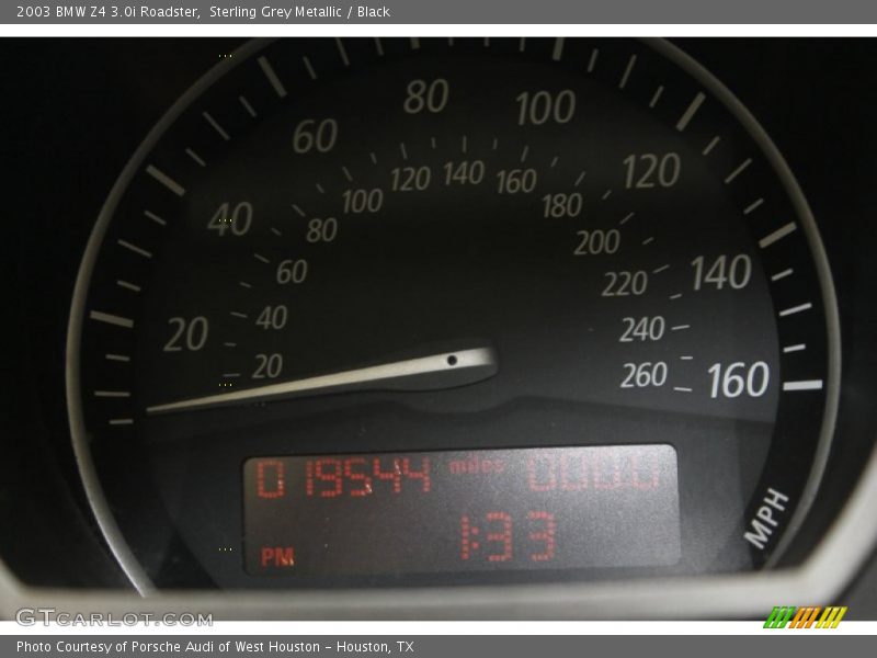 Sterling Grey Metallic / Black 2003 BMW Z4 3.0i Roadster