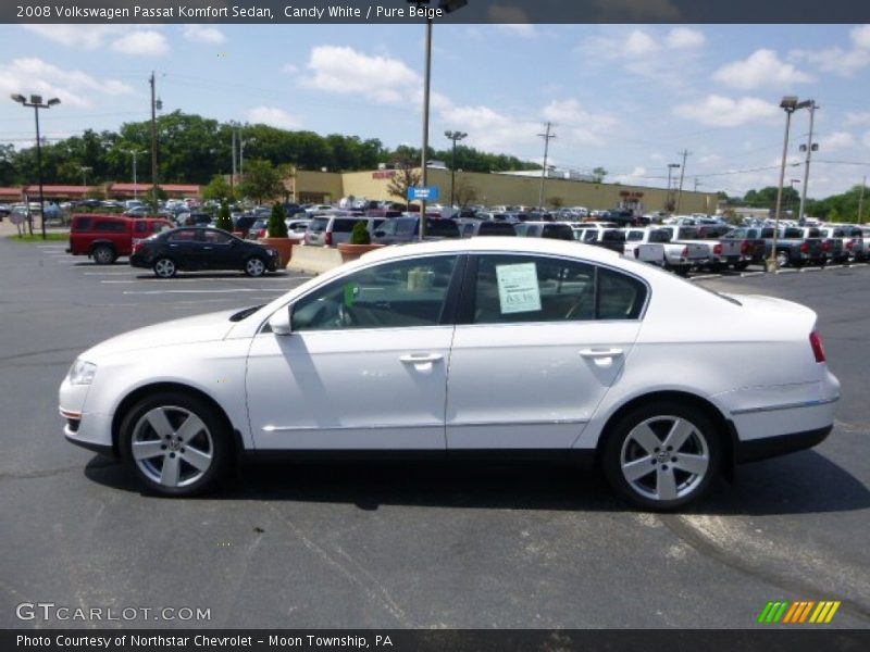 Candy White / Pure Beige 2008 Volkswagen Passat Komfort Sedan