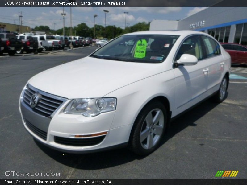 Candy White / Pure Beige 2008 Volkswagen Passat Komfort Sedan
