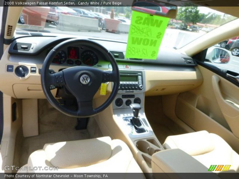 Candy White / Pure Beige 2008 Volkswagen Passat Komfort Sedan