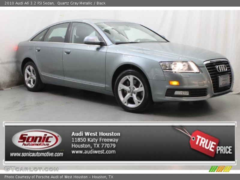 Quartz Gray Metallic / Black 2010 Audi A6 3.2 FSI Sedan