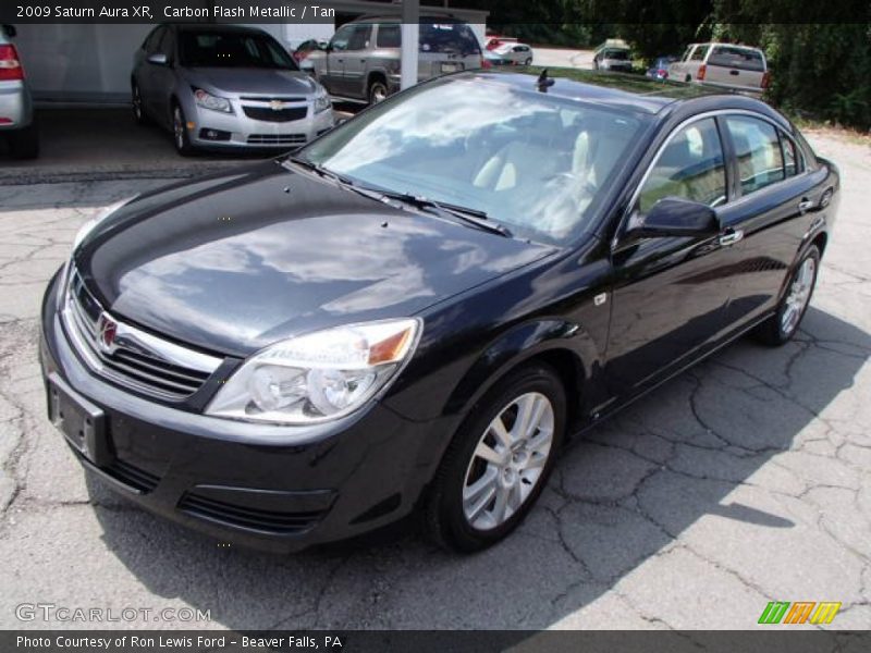 Carbon Flash Metallic / Tan 2009 Saturn Aura XR