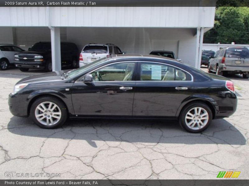 Carbon Flash Metallic / Tan 2009 Saturn Aura XR