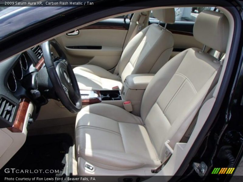 Carbon Flash Metallic / Tan 2009 Saturn Aura XR