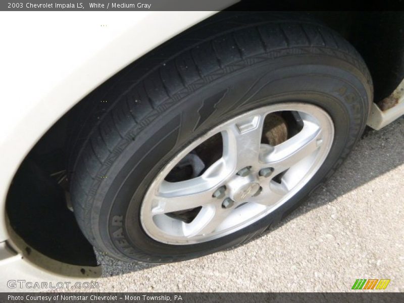 White / Medium Gray 2003 Chevrolet Impala LS