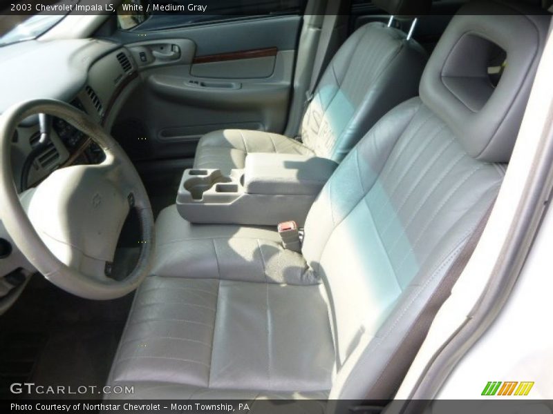 White / Medium Gray 2003 Chevrolet Impala LS