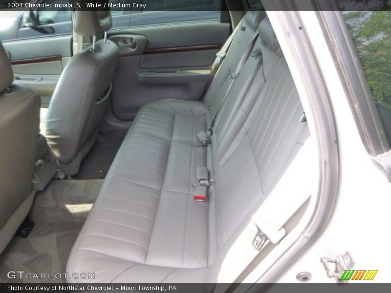 White / Medium Gray 2003 Chevrolet Impala LS
