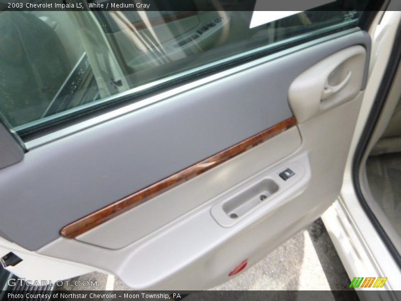 White / Medium Gray 2003 Chevrolet Impala LS