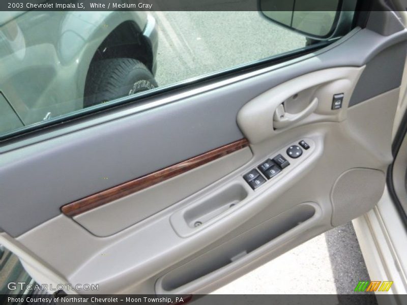 White / Medium Gray 2003 Chevrolet Impala LS