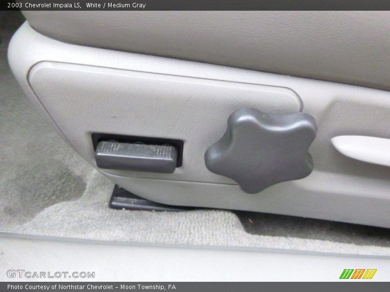 White / Medium Gray 2003 Chevrolet Impala LS