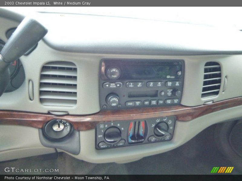 White / Medium Gray 2003 Chevrolet Impala LS
