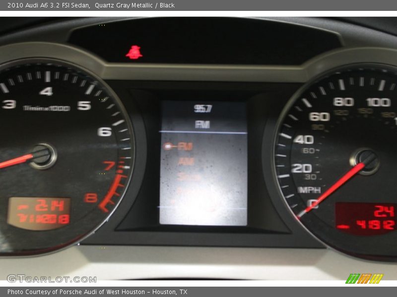 Quartz Gray Metallic / Black 2010 Audi A6 3.2 FSI Sedan