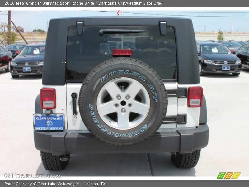 Stone White / Dark Slate Gray/Medium Slate Gray 2010 Jeep Wrangler Unlimited Sport