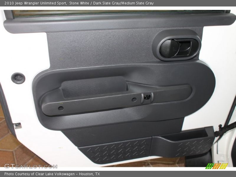 Stone White / Dark Slate Gray/Medium Slate Gray 2010 Jeep Wrangler Unlimited Sport
