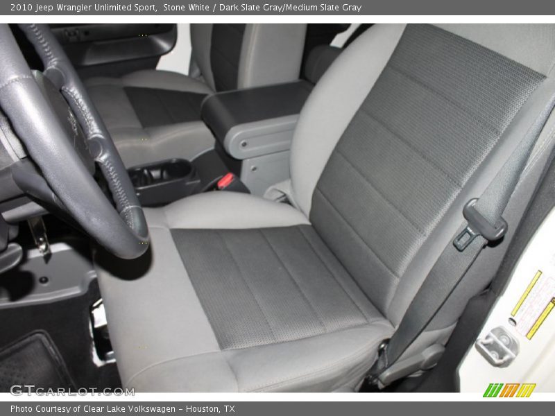 Stone White / Dark Slate Gray/Medium Slate Gray 2010 Jeep Wrangler Unlimited Sport