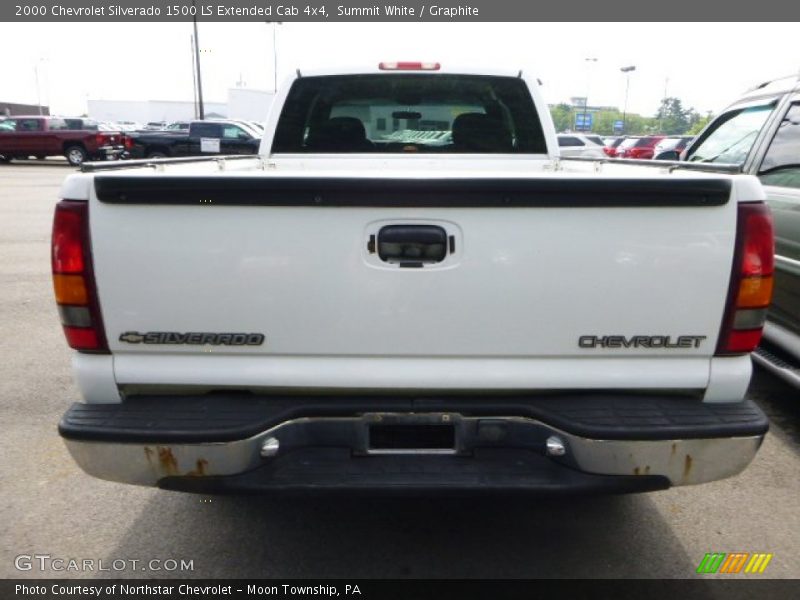 Summit White / Graphite 2000 Chevrolet Silverado 1500 LS Extended Cab 4x4