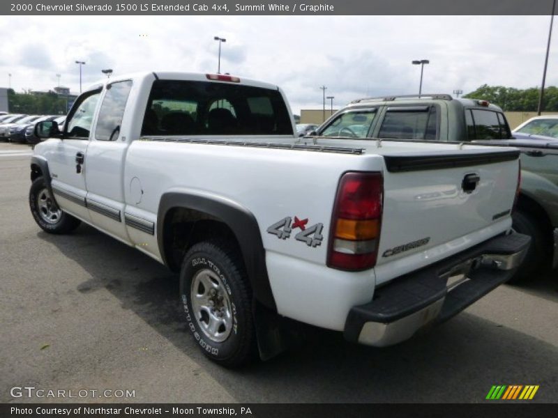 Summit White / Graphite 2000 Chevrolet Silverado 1500 LS Extended Cab 4x4