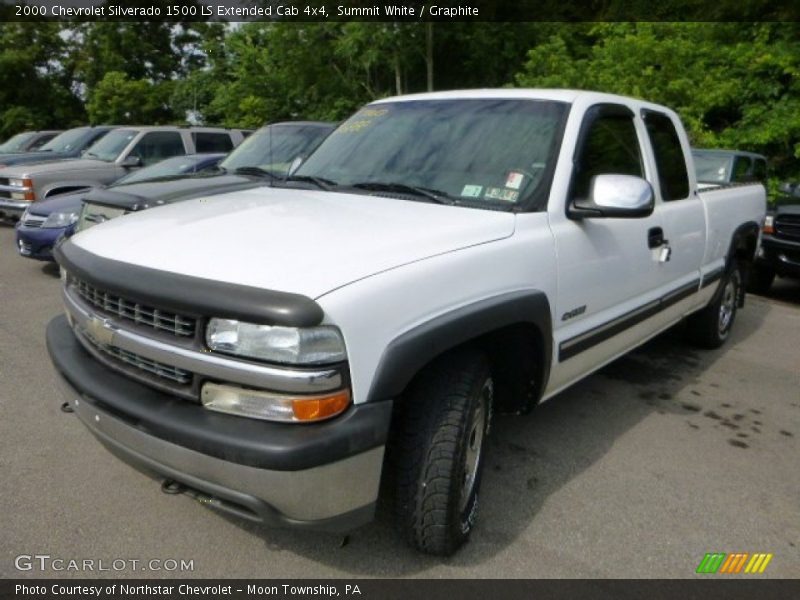 Summit White / Graphite 2000 Chevrolet Silverado 1500 LS Extended Cab 4x4