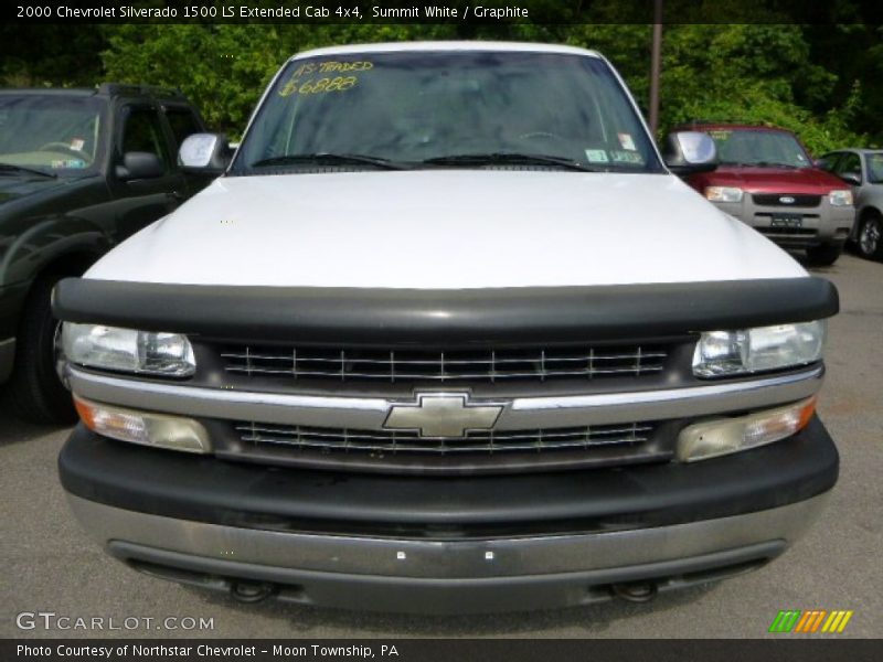 Summit White / Graphite 2000 Chevrolet Silverado 1500 LS Extended Cab 4x4