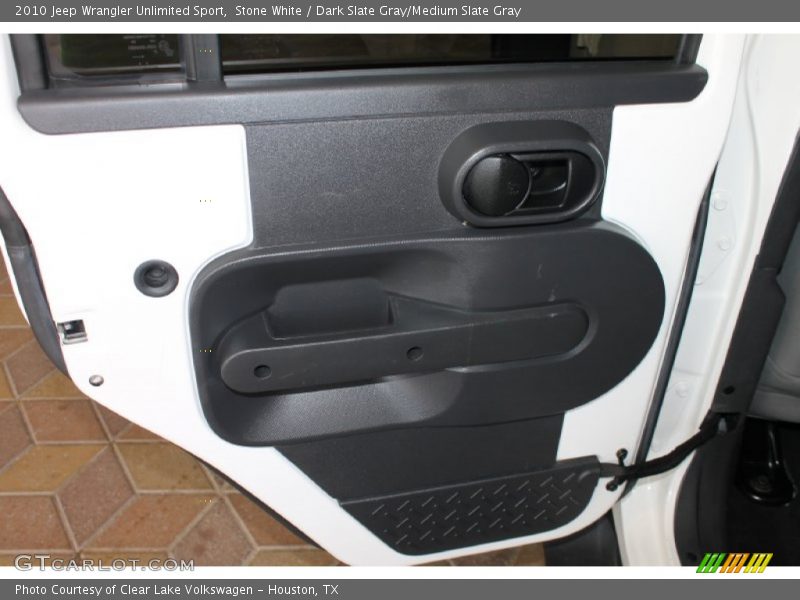Stone White / Dark Slate Gray/Medium Slate Gray 2010 Jeep Wrangler Unlimited Sport