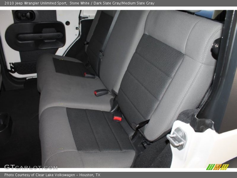 Stone White / Dark Slate Gray/Medium Slate Gray 2010 Jeep Wrangler Unlimited Sport