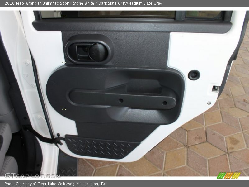 Stone White / Dark Slate Gray/Medium Slate Gray 2010 Jeep Wrangler Unlimited Sport