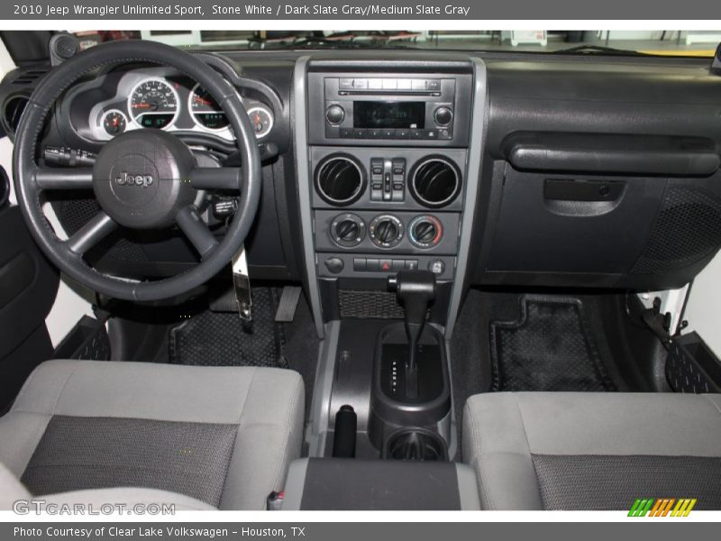 Stone White / Dark Slate Gray/Medium Slate Gray 2010 Jeep Wrangler Unlimited Sport