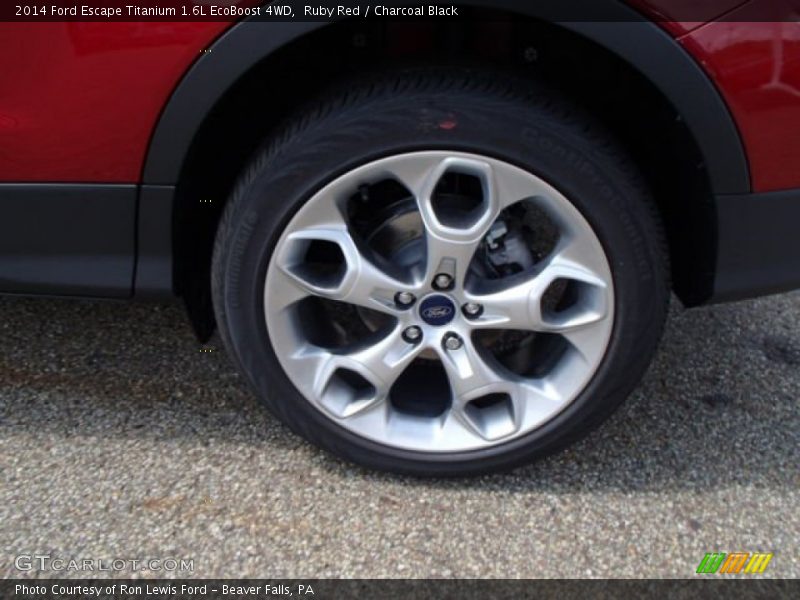 Ruby Red / Charcoal Black 2014 Ford Escape Titanium 1.6L EcoBoost 4WD