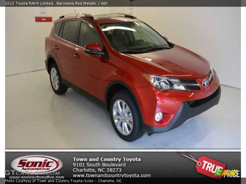 Barcelona Red Metallic / Ash 2013 Toyota RAV4 Limited