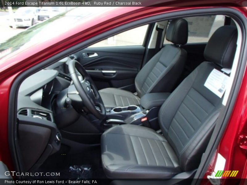 Ruby Red / Charcoal Black 2014 Ford Escape Titanium 1.6L EcoBoost 4WD