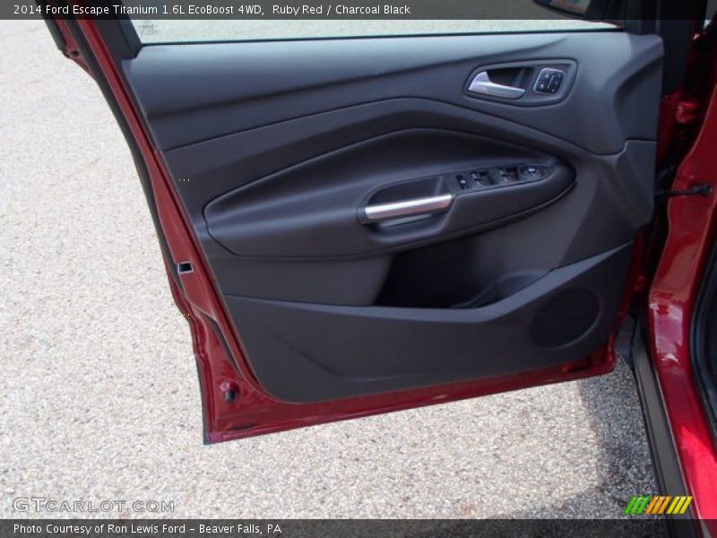Ruby Red / Charcoal Black 2014 Ford Escape Titanium 1.6L EcoBoost 4WD