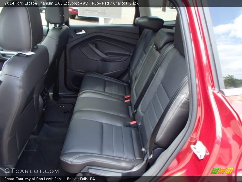 Ruby Red / Charcoal Black 2014 Ford Escape Titanium 1.6L EcoBoost 4WD