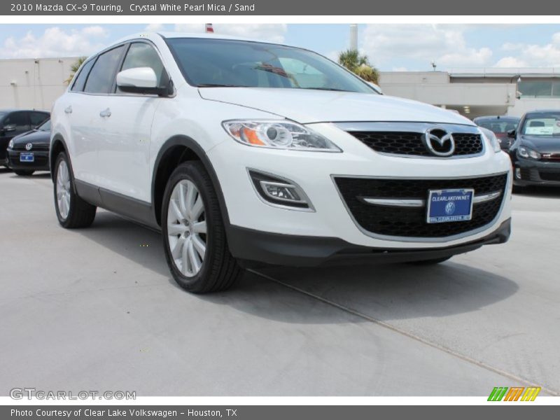 Crystal White Pearl Mica / Sand 2010 Mazda CX-9 Touring