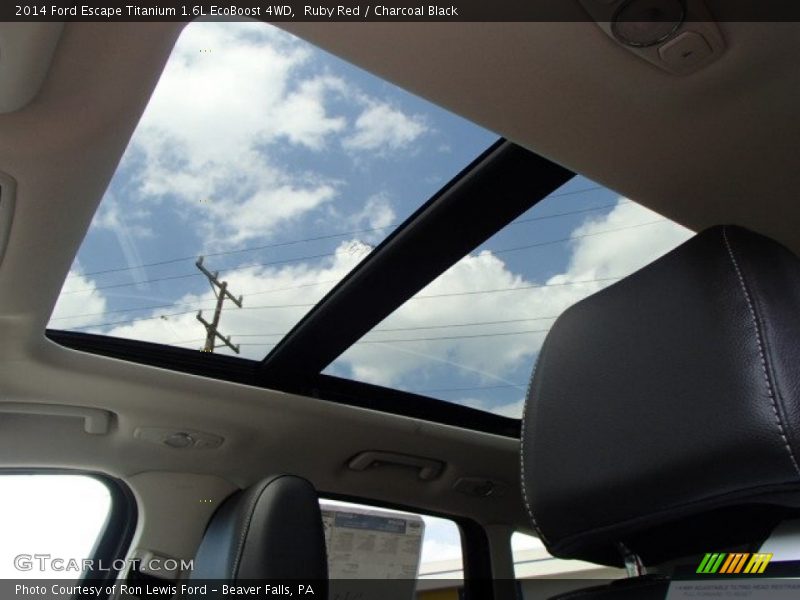 Ruby Red / Charcoal Black 2014 Ford Escape Titanium 1.6L EcoBoost 4WD
