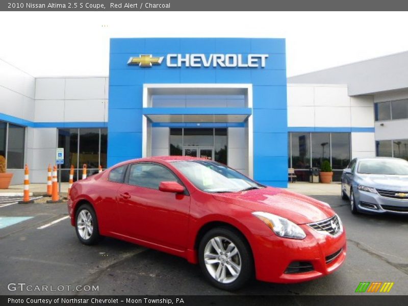 Red Alert / Charcoal 2010 Nissan Altima 2.5 S Coupe
