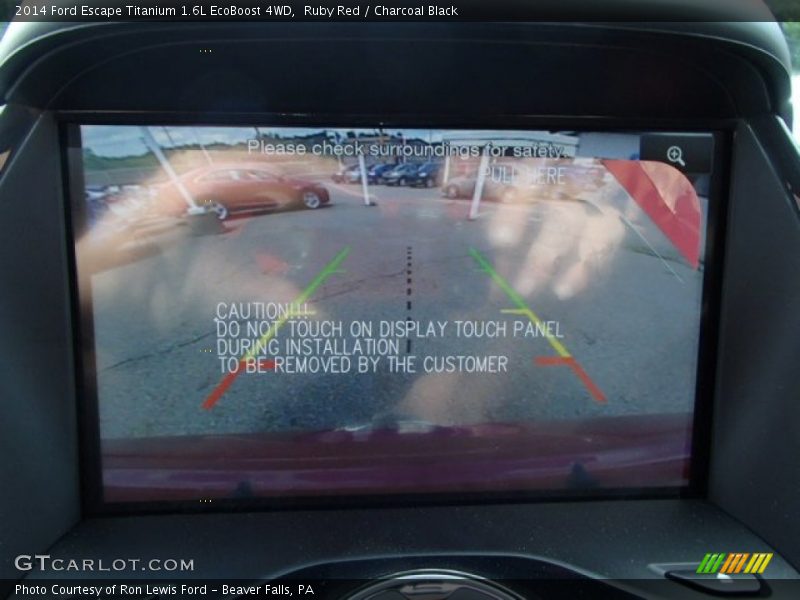 Ruby Red / Charcoal Black 2014 Ford Escape Titanium 1.6L EcoBoost 4WD