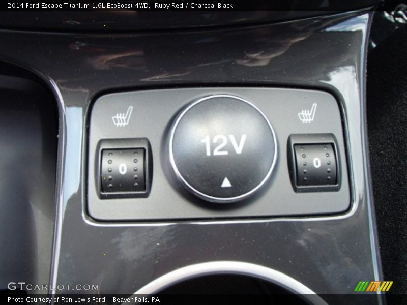 Ruby Red / Charcoal Black 2014 Ford Escape Titanium 1.6L EcoBoost 4WD