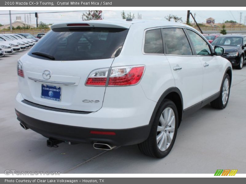 Crystal White Pearl Mica / Sand 2010 Mazda CX-9 Touring