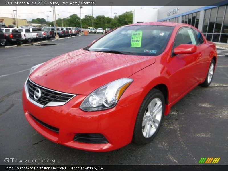 Red Alert / Charcoal 2010 Nissan Altima 2.5 S Coupe