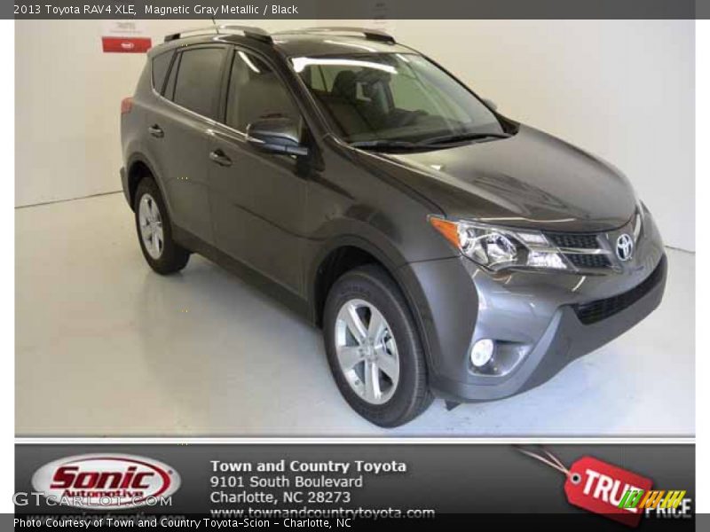 Magnetic Gray Metallic / Black 2013 Toyota RAV4 XLE