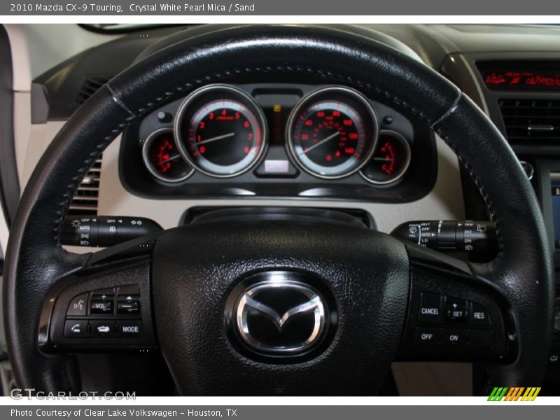 Crystal White Pearl Mica / Sand 2010 Mazda CX-9 Touring