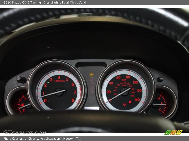 Crystal White Pearl Mica / Sand 2010 Mazda CX-9 Touring