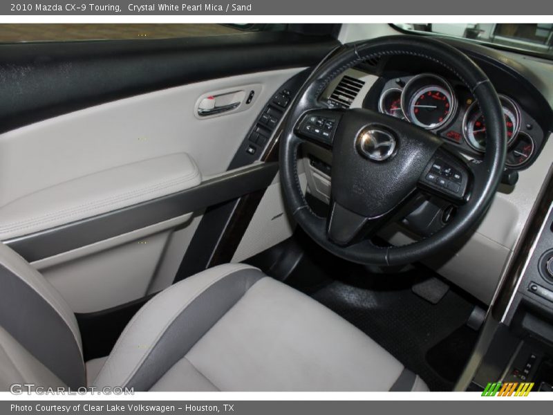 Crystal White Pearl Mica / Sand 2010 Mazda CX-9 Touring