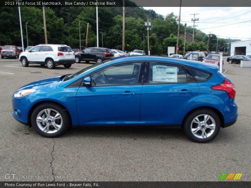 Blue Candy / Charcoal Black 2013 Ford Focus SE Hatchback