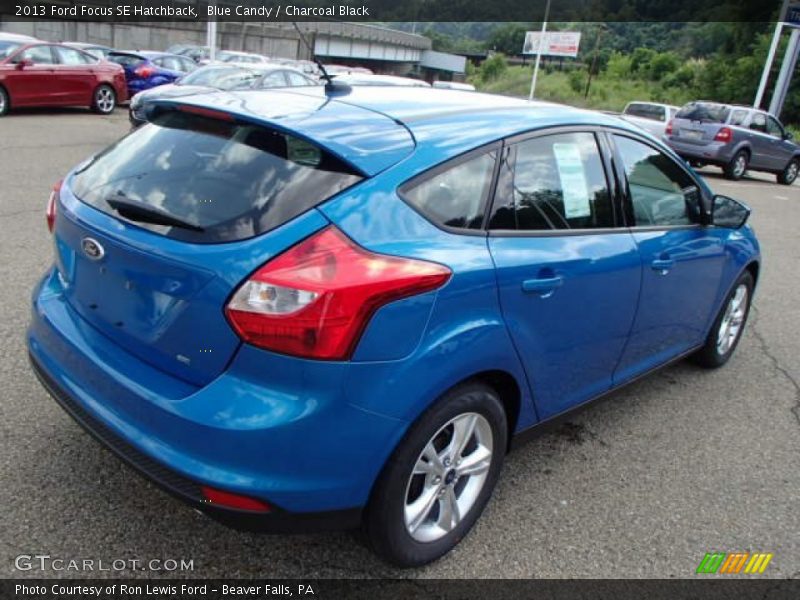 Blue Candy / Charcoal Black 2013 Ford Focus SE Hatchback