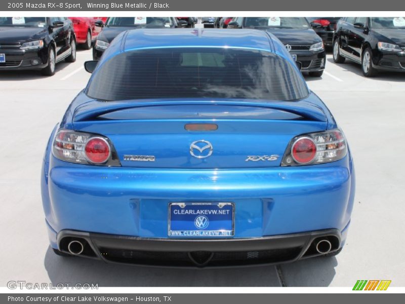 Winning Blue Metallic / Black 2005 Mazda RX-8 Sport