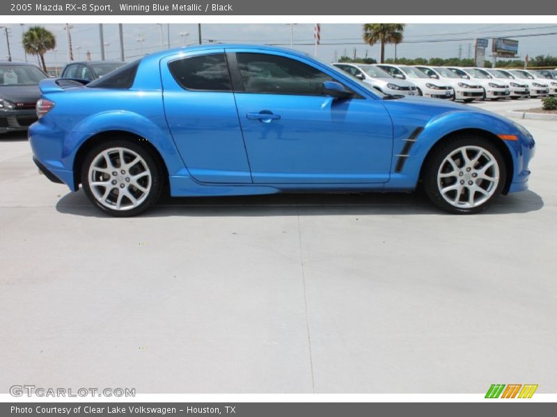 Winning Blue Metallic / Black 2005 Mazda RX-8 Sport