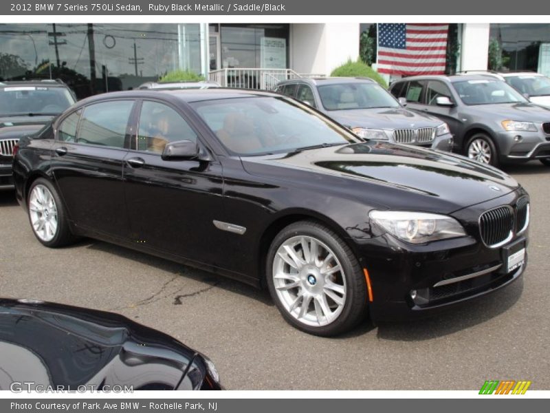 Front 3/4 View of 2012 7 Series 750Li Sedan
