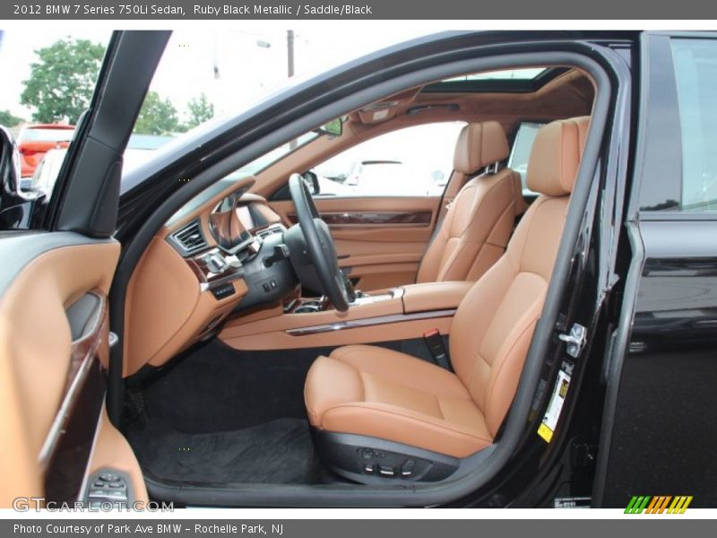 Front Seat of 2012 7 Series 750Li Sedan