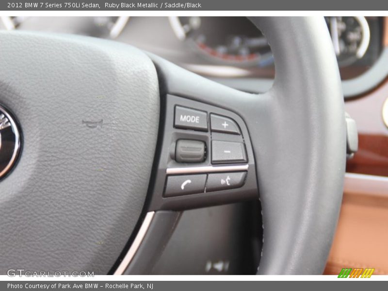 Controls of 2012 7 Series 750Li Sedan
